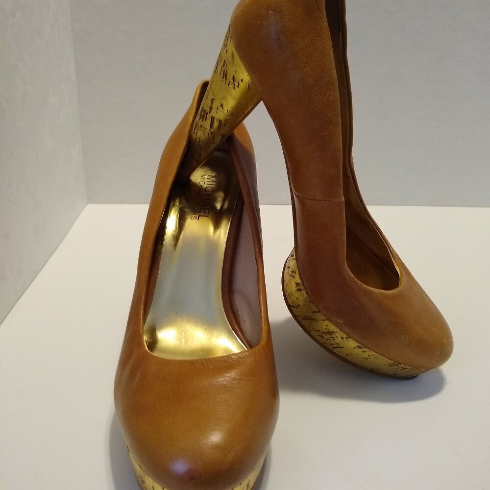 MICHAEL Michael Kors leather and cork heels